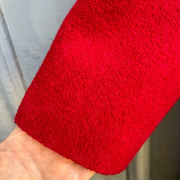 Vintage Red 1960’s Shagmoor Coat, approx size 10 - Picture 10 of 16